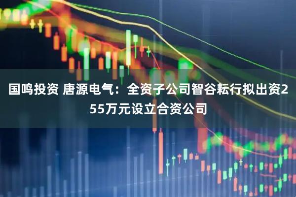 国鸣投资 唐源电气：全资子公司智谷耘行拟出资255万元设立合资公司